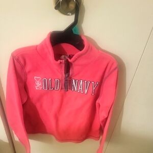 Old Navy Kids Pink Half Zip Fleece